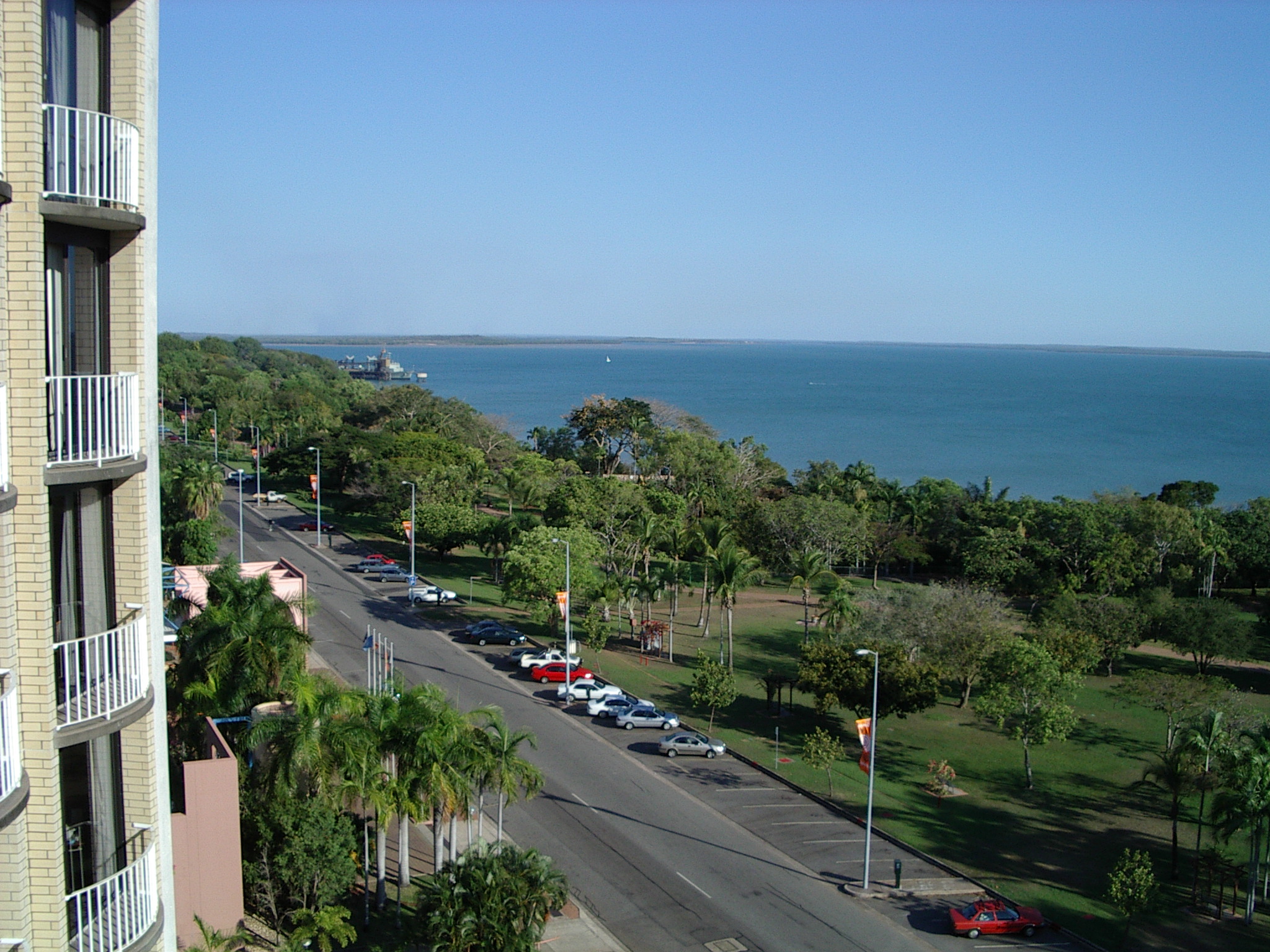 View From Motel Room In Darwin We Stayed Overnight At The Holiday Inn Darwin 122 The Esplanade Darwin Nt Stay Overnight Australia Motel Room