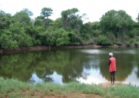 Our guide Eddie at a waterhole