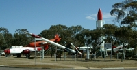 Rocketry display at Heritage Centre, Woomera