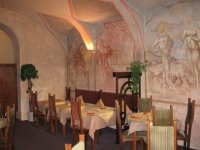 Interior of a restaurant in Prague