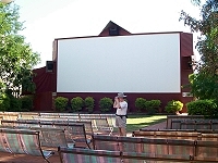 Openair section (including screen) at old Sun Pictures cinema